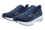 Mizuno Wave Rider 28 D Estate Blue/White/River Blue Mens #color_blue-multi-white