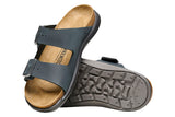 Birkenstock Arizona Cross Town R Black Oiled Leather Womens #color_black