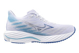 Mizuno Wave Rider 28 B White/Mugen Blue/River Blue Womens #color_white-multi-blues