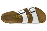 Birkenstock Arizona R White Birko-Flor Womens #color_white