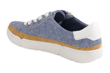 Django and Juliette Torayne Blue Denim-White Multi Womens #color_blue