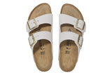 Birkenstock Arizona R Antique White Nubuck Leather Womens #color_white
