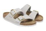 Birkenstock Arizona R Antique White Nubuck Leather Womens #color_white