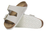 Birkenstock Arizona R Antique White Nubuck Leather Womens #color_white