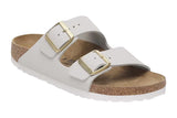 Birkenstock Arizona R Antique White Nubuck Leather Womens #color_white