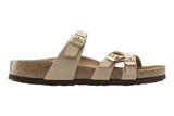 Birkenstock Franca R Soft Footbed Sandcastle Nubuck Leather Womens