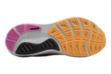 Brooks Ghost 17 D Oyster/Apricot/Pink Womens #color_grey-multi-pinks-purples