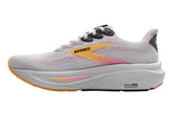 Brooks Ghost 17 D Oyster/Apricot/Pink Womens #color_grey-multi-pinks-purples