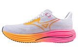 Mizuno Wave Rider 29 White/Tang Orange/Pink Tetra Unisex #color_white-multi-pinks