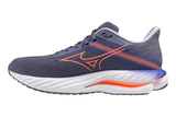 Mizuno Wave Inspire 21 B Blue Granite/Striking Coral/Iris Bloom Womens #color_purple-multi