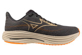 Mizuno Wave Rider 29 D Quiet Shade/Summer Sand/Shocking Orange Mens #color_grey-multi