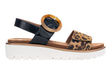 Ara Bilbao 12-33505 Black Patent/Leopard Combo Womens #color_prints-animal
