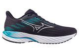 Mizuno Wave Inspire 21 2E Odyssey Grey/White/Capri Breeze Mens #color_blue-dark-navy