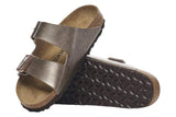 Birkenstock Arizona R Graceful Taupe Birko-Flor Womens #color_metallic-bronze