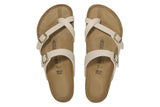 Birkenstock Mayari R Sandcastle Birkibuc Womens #color_brown-beige