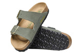 Birkenstock Arizona R Vegan Thyme Synthetic Womens #color_green