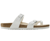 Birkenstock Mayari R White Birko-Flor Womens