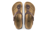 Birkenstock Gizeh N Habana Oiled Leather Womens #color_brown-dark-brown