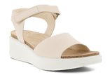 Ecco Flowt Wedge Limestone Womens #color_brown-beige