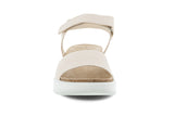 Ecco Flowt Wedge Limestone Womens #color_brown-beige