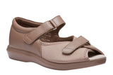 Propet Pedwalker 6 Sandal Taupe Womens #color_brown-taupe