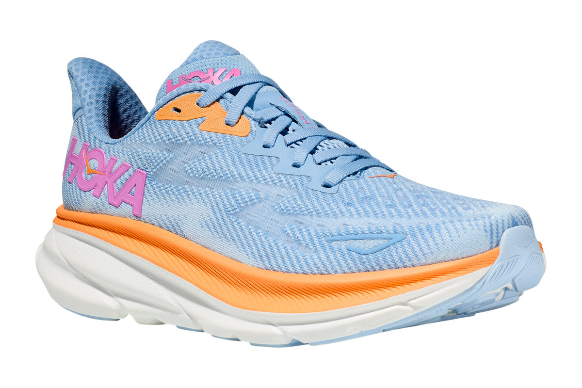 Hoka Clifton 9 D Airy Blue/Ice Water Womens – Comfort Plus Footwear