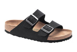 Birkenstock Arizona R Black BirkiBuc/Microfibre Vegan Womens #color_black