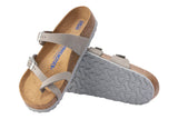 Birkenstock Mayari R Soft Footbed Dove Grey Nubuck Leather Womens #color_grey