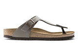 Birkenstock Gizeh N Stone Birkibuc Womens