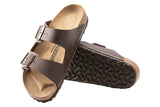 Birkenstock Arizona R Soft Footbed Dark Brown Birko-Flor Unisex #color_brown-dark-brown