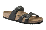 Birkenstock Franca R Black Oiled Leather Womens #color_black