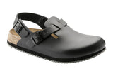 Birkenstock Tokio Supergrip R Black Smooth Leather Unisex #color_black