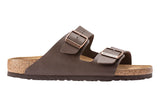 Birkenstock Arizona R Soft Footbed Dark Brown Birko-Flor Unisex #color_brown-dark-brown