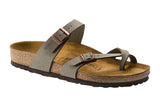 Birkenstock Mayari R Stone Birkibuc Womens #color_grey