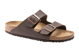 Birkenstock Arizona R Soft Footbed Dark Brown Birko-Flor Unisex #color_brown-dark-brown