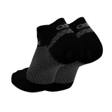 OS1st FS4 Plantar FascIItis Compression No Show Socks Black Unisex #color_black