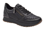 Rieker N7401 Black Mix Womens #color_black